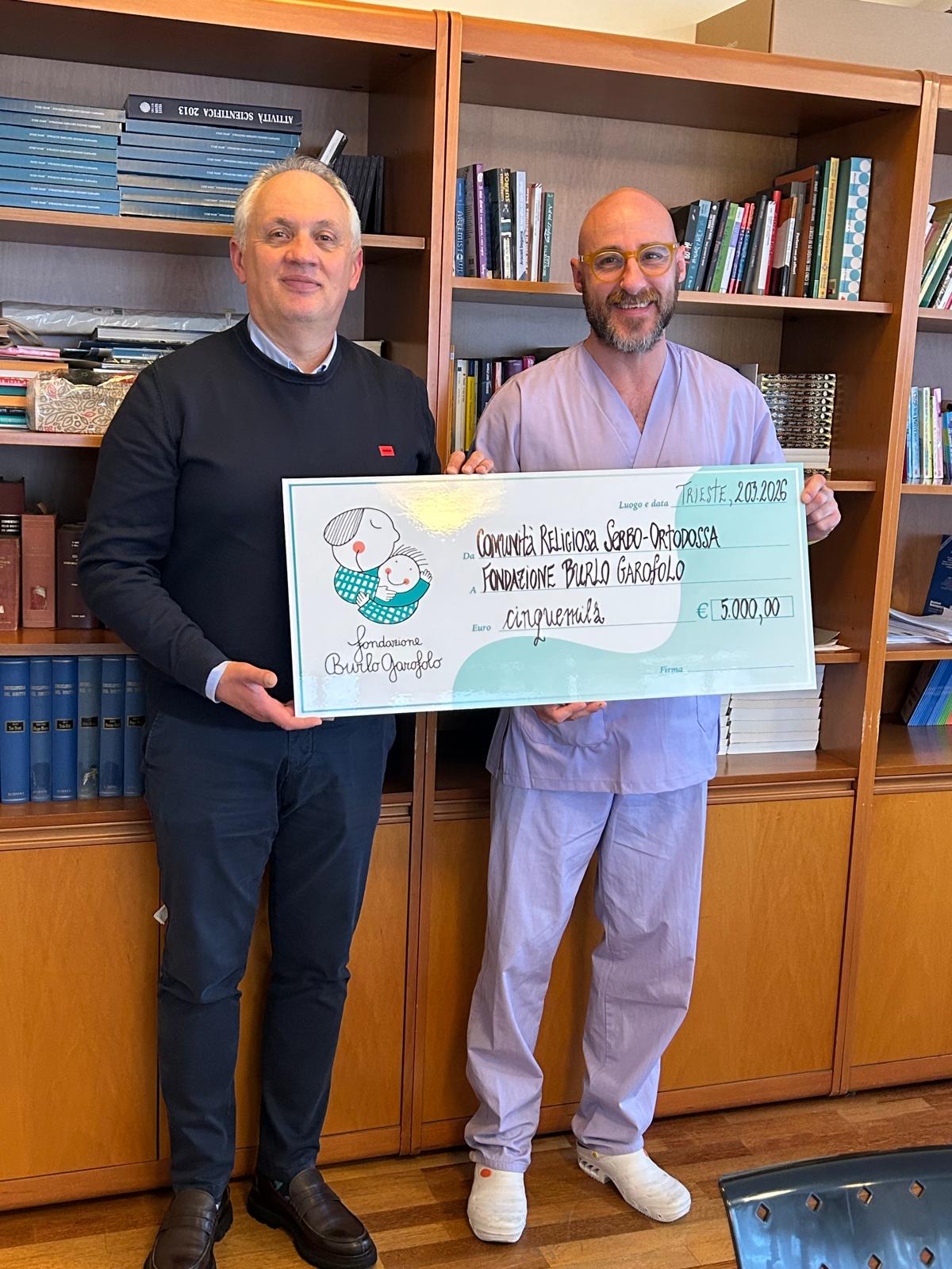 Српска православна црквена општина донирала пет хиљада евра Фондацији Бурло Гарофоло Image